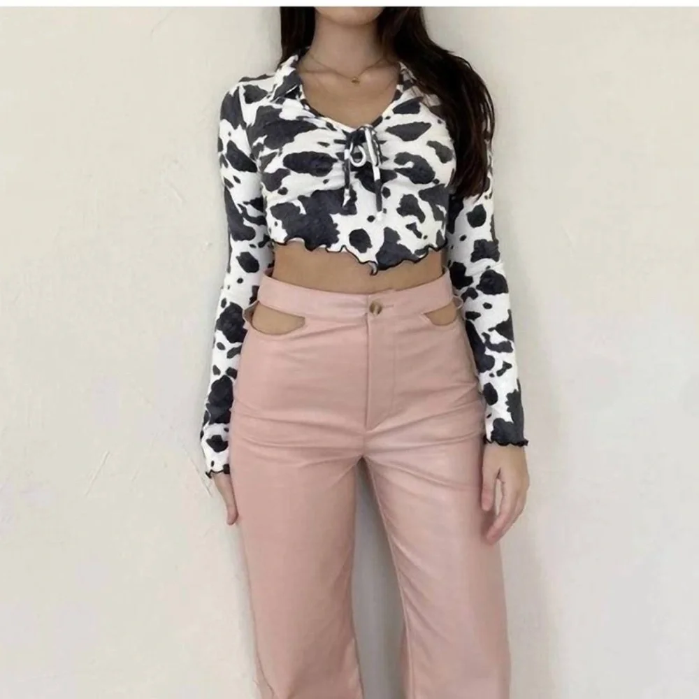 Bailey Rose Small Miley Vegan‎ Leather Blush Pink High-Waisted Pants